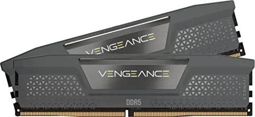 CORSAIR Vengeance DDR5 16GB kit in a grey aluminum heatsink