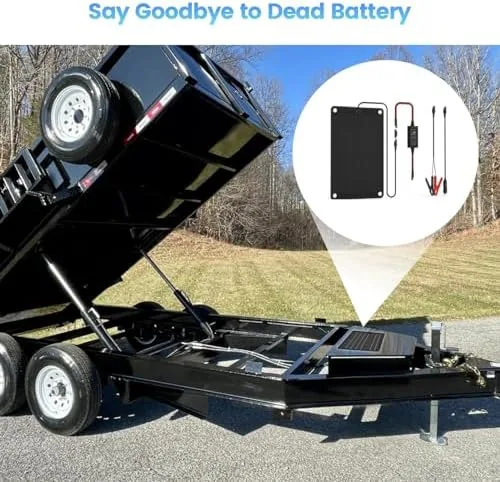 The Solar Battery Charger Maintainer,Dump Trailer Battery Charger, Battery Maintainer,Trailer Charger compared in context