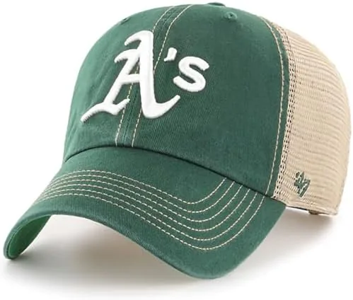47 MLB Trawler mesh trucker hat in team colors on a table
