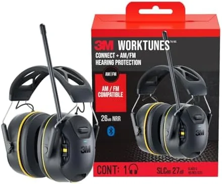 3M WorkTunes Connect + AM/FM Wireless Hearing Protector with Bluetooth | Bluetooth Hearing Protection Review: Tested and Rated