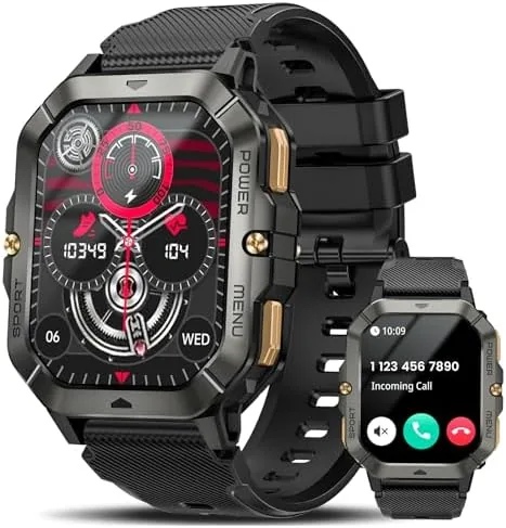 Military Smart Watches for Men (Answer/Make Calls), 2.02'' Fitness Smart Watch for Android and Review: Tested and Rated