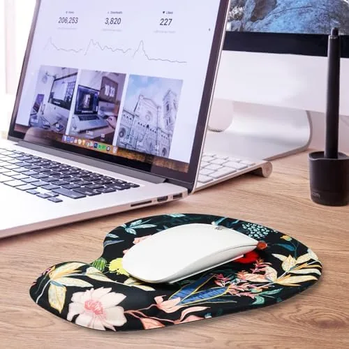 Testing the JIKIOU Ergonomic Mouse Pad with Gel Wrist Rest 2Pack, Portable over two weeks