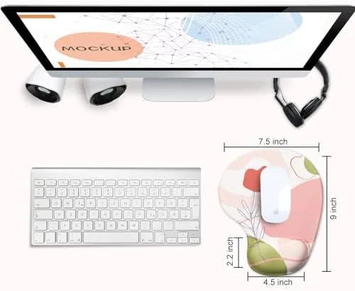 Close look at the JIKIOU Ergonomic Mouse Pad with Gel Wrist Rest 2 Pack build quality