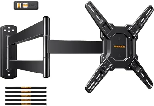Overview of the Perlegear Long Arm TV Wall Mount for 26, 70 inch TVs