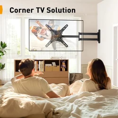 The Perlegear Long Arm TV Wall Mount for 26, 70 inch TVs compared in context