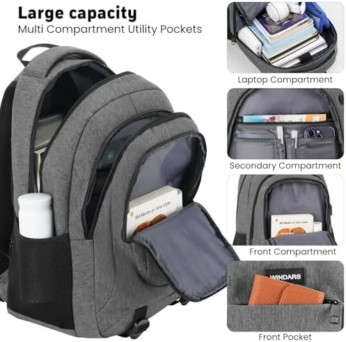 Close look at the Laptop Backpack for Men and Women: 15.6 Inch Large School build quality