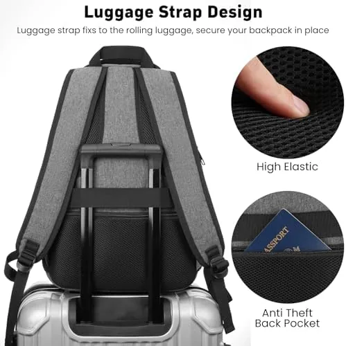 Another view of the Laptop Backpack for Men and Women: 15.6 Inch Large School