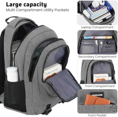 Close look at the Laptop Backpack for Men and Women: 15.6 Inch Large School build quality
