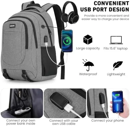 The Laptop Backpack for Men and Women: 15.6 Inch Large School in real use