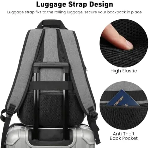 Another view of the Laptop Backpack for Men and Women: 15.6 Inch Large School