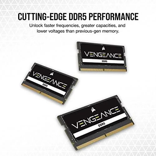 Close look at the CORSAIR Vengeance SODIMM DDR5 RAM 32GB (1x32GB) Up to 5600MHz build quality