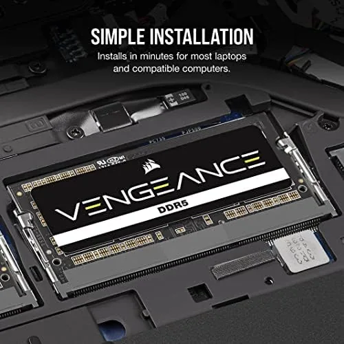 The CORSAIR Vengeance SODIMM DDR5 RAM 32GB (1x32GB) Up to 5600MHz in real use