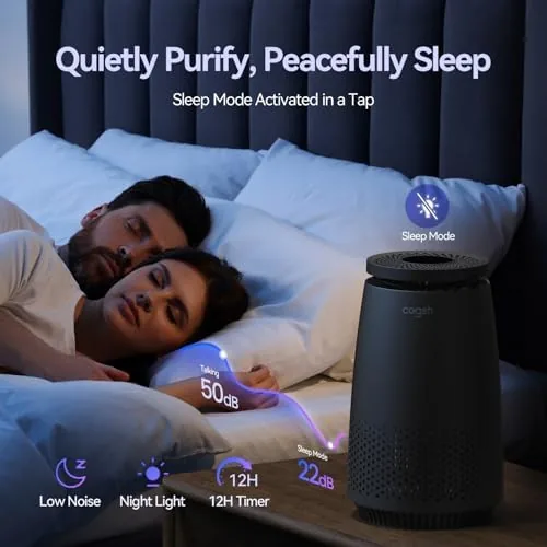 The Air Purifiers for Home Bedroom, 3-in-1 HEPA Filter for Pets in real use