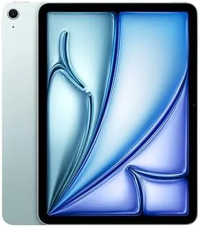 Apple iPad Air 11 in Blue with the Apple Pencil Pro alongside