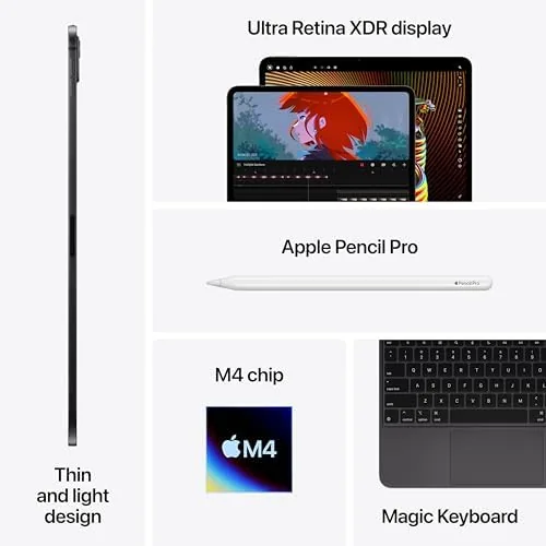 Reviewer's desk setup showing the iPad Pro 11 M4 in daily use