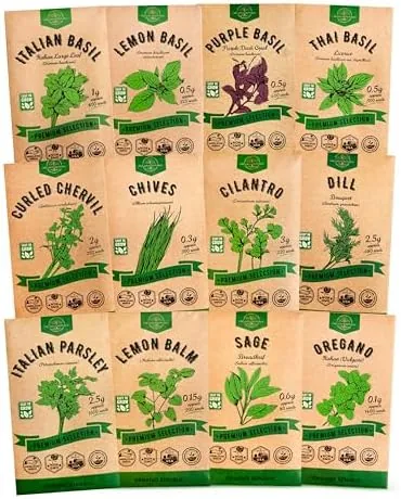 Testing the 12 Culinary Herbs Seeds Variety Pack - 7,355+ Heirloom, Non-GMO over two weeks