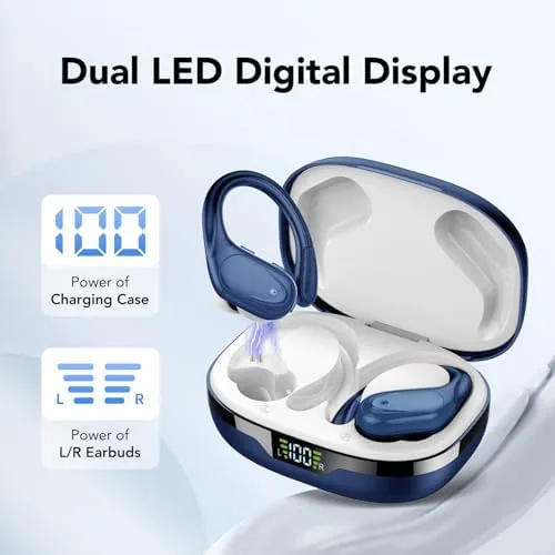 Close look at the Ear buds Wireless Earbuds Bluetooth 5.3 Headphones 60hrs Playtime with build quality