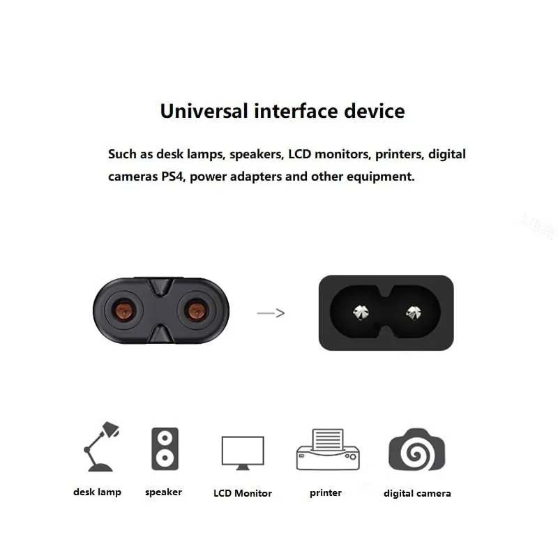 Close look at the 6ft Universal TV Power Cord Compatible with Amazon Fire TV build quality