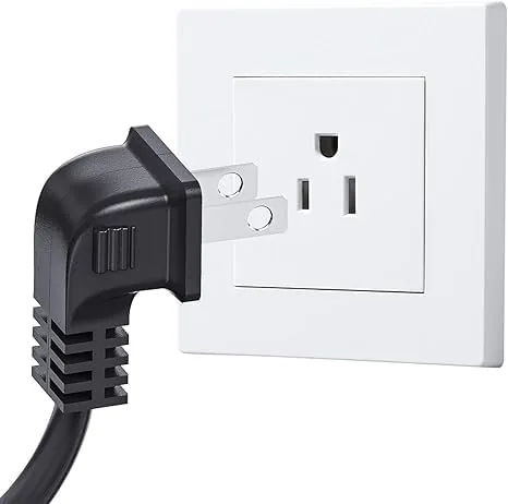 Another view of the 6ft Universal TV Power Cord Compatible with Amazon Fire TV