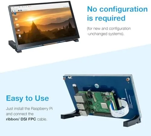 Close look at the Hosyond 7 Inch Touchscreen IPS DSI Display Compatible with Raspberry build quality