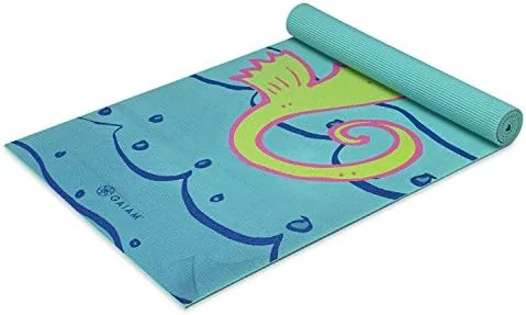 The Gaiam Kids Printed Yoga Mat, Non-Toxic, Fun Design, 3mm | in real use