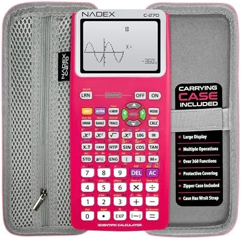 Scientific Calculator with Graphing, Includes Carrying Case, for College and High School Students, Calculus Review: Tested and Rated