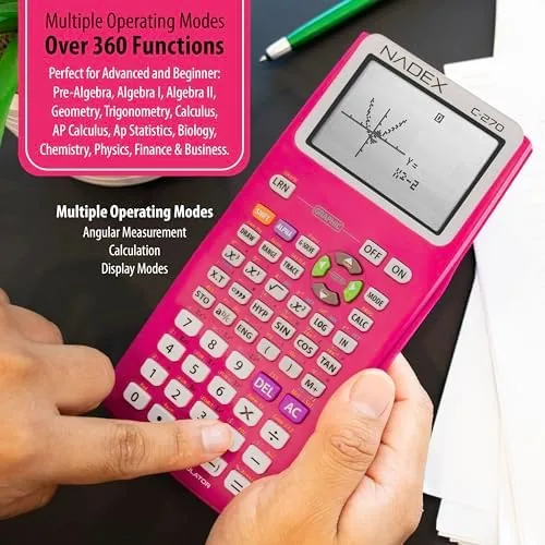Close look at the Scientific Calculator with Graphing, Includes Carrying Case, for College and build quality