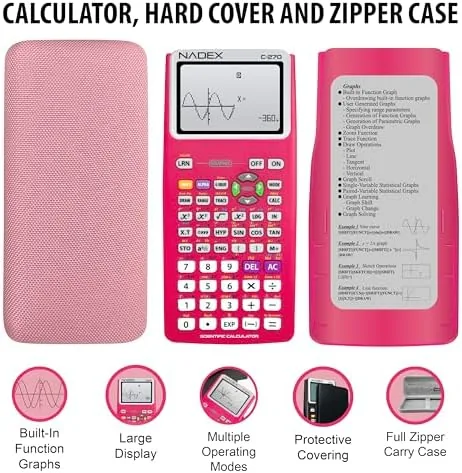 The Scientific Calculator with Graphing, Includes Carrying Case, for College and in real use