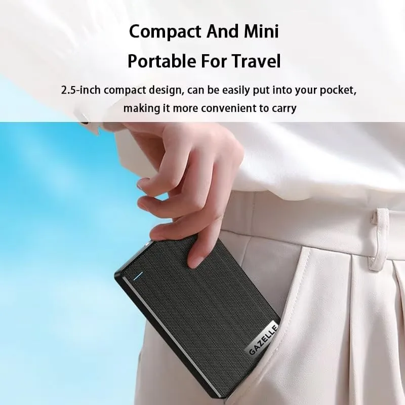 Another view of the GAZELLE High-Speed 1TB Ultra Slim Portable External Hard Drive