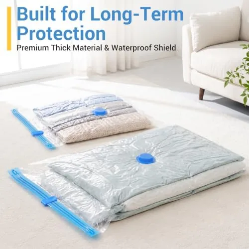 The 80% Space Saver Vacuum Storage Bags with Hand Pump, 20 in real use