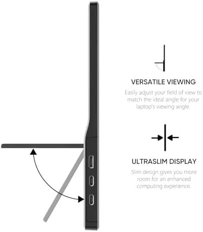Anyuse monitor connected to a laptop with a single USB-C cable