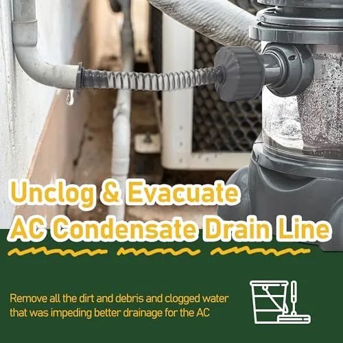 Close up of the ABS adapter ends where it meets the PVC pipe and the vacuum hose