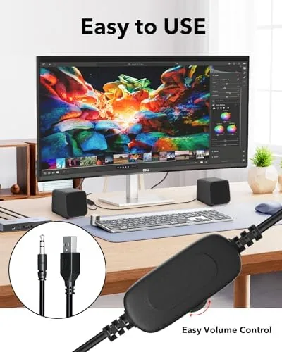 Close look at the Computer Speakers for Desktop PC,Desktop Speakers,Small Computer Speakers USB Powered build quality
