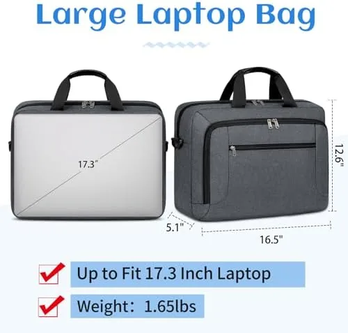 The Laptop Bag 17.3 Inch Laptop Briefcase for Men Work Laptop in real use