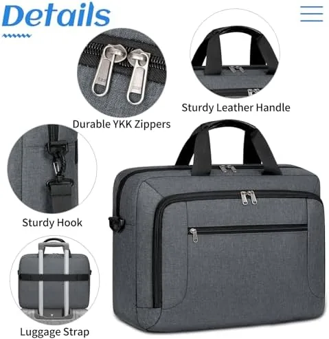 Testing the Laptop Bag 17.3 Inch Laptop Briefcase for Men Work Laptop over two weeks