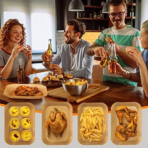 The 100 Pcs Air Fryer Liners Disposable, Non-Stick Parchment Paper for compared in context