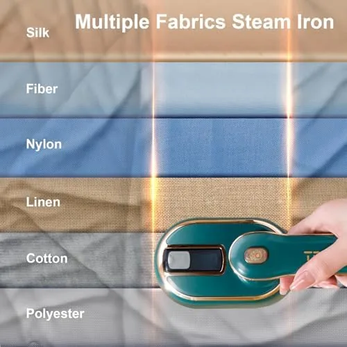 The Travel Steamer for Clothes -1000W Small Steam Irons Foldable for compared in context