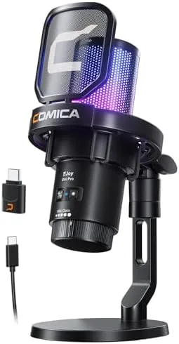 Overview of the COMICA Ejoy Uni PRO(D) USB Wireless Gaming Microphone with Noise