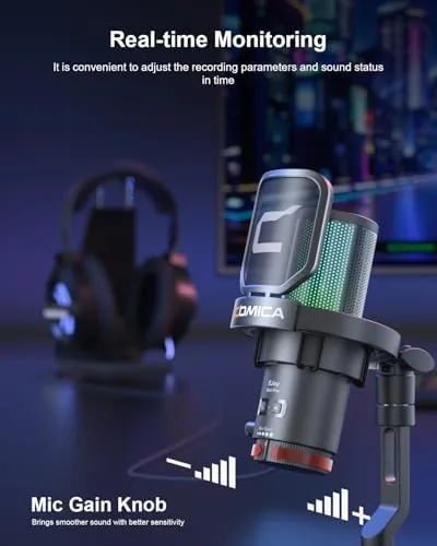 The COMICA Ejoy Uni PRO(D) USB Wireless Gaming Microphone with Noise compared in context
