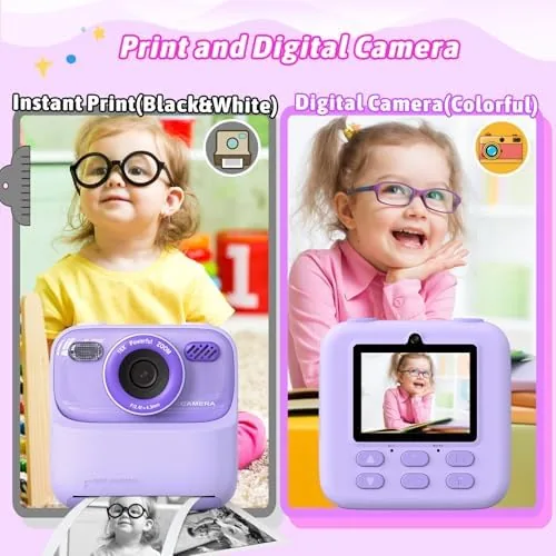 The Kids Instant Digital Cameras for Boys and Girls, 1080P HD in real use