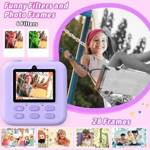 Another view of the Kids Instant Digital Cameras for Boys and Girls, 1080P HD