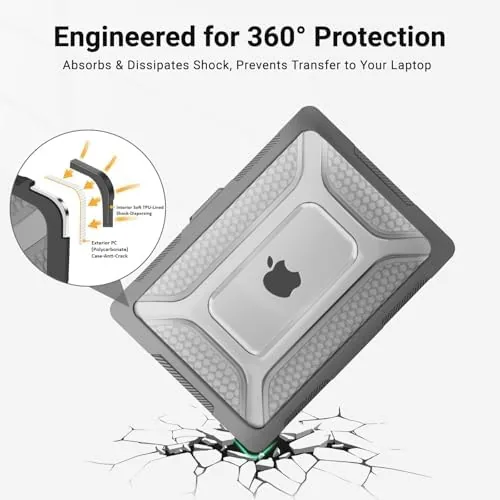 Close look at the MOSISO Compatible with MacBook Air 13 inch Case M5 M4 build quality