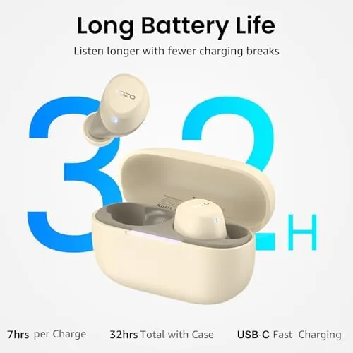 The TOZO A1 Wireless Earbuds Bluetooth 5.3 Light Weight in Ear in real use