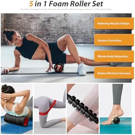 Close look at the SUBCULTUREPICK 5 in1 Foam Roller Set, Trigger Point Foam Roller build quality