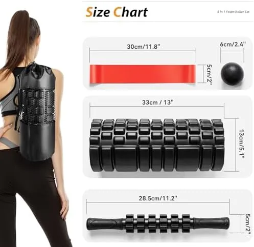 Testing the SUBCULTUREPICK 5 in1 Foam Roller Set, Trigger Point Foam Roller over two weeks