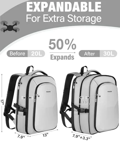 Full Fly More kit packed inside the open backpack