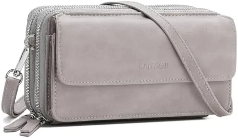 RFID Crossbody Wallet Wristlet Purse with Phone Pocket For Women Vegan Leather Review: Tested and Rated