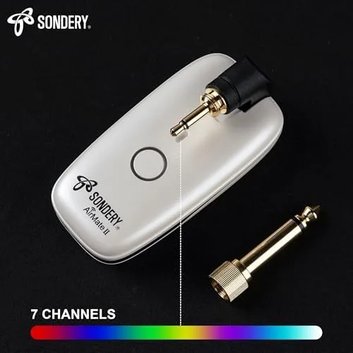 Close look at the Sondery Wireless Transmitter and Receiver System For Guitar Bass Keyboard build quality