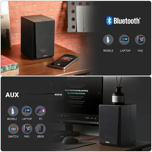 Close look at the Edifier R990BT 2.0 Active Multimedia Speakers - Bluetooth Bookshelf Speakers build quality
