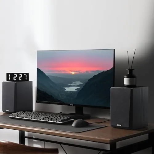 The Edifier R990BT 2.0 Active Multimedia Speakers - Bluetooth Bookshelf Speakers in real use